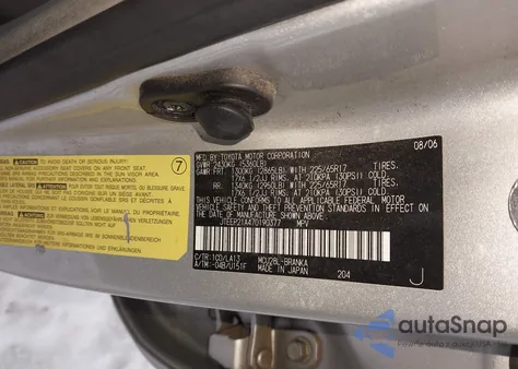 2007 Toyota Highlander Limited V6 z USA, uszkodzony, nr VIN JTEEP21A470190377